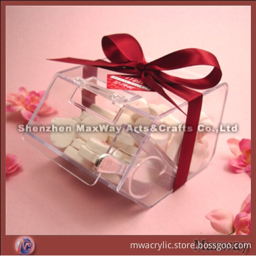 Transparent Elegant High Grade Acrylic/Perspex Candy Box with Top